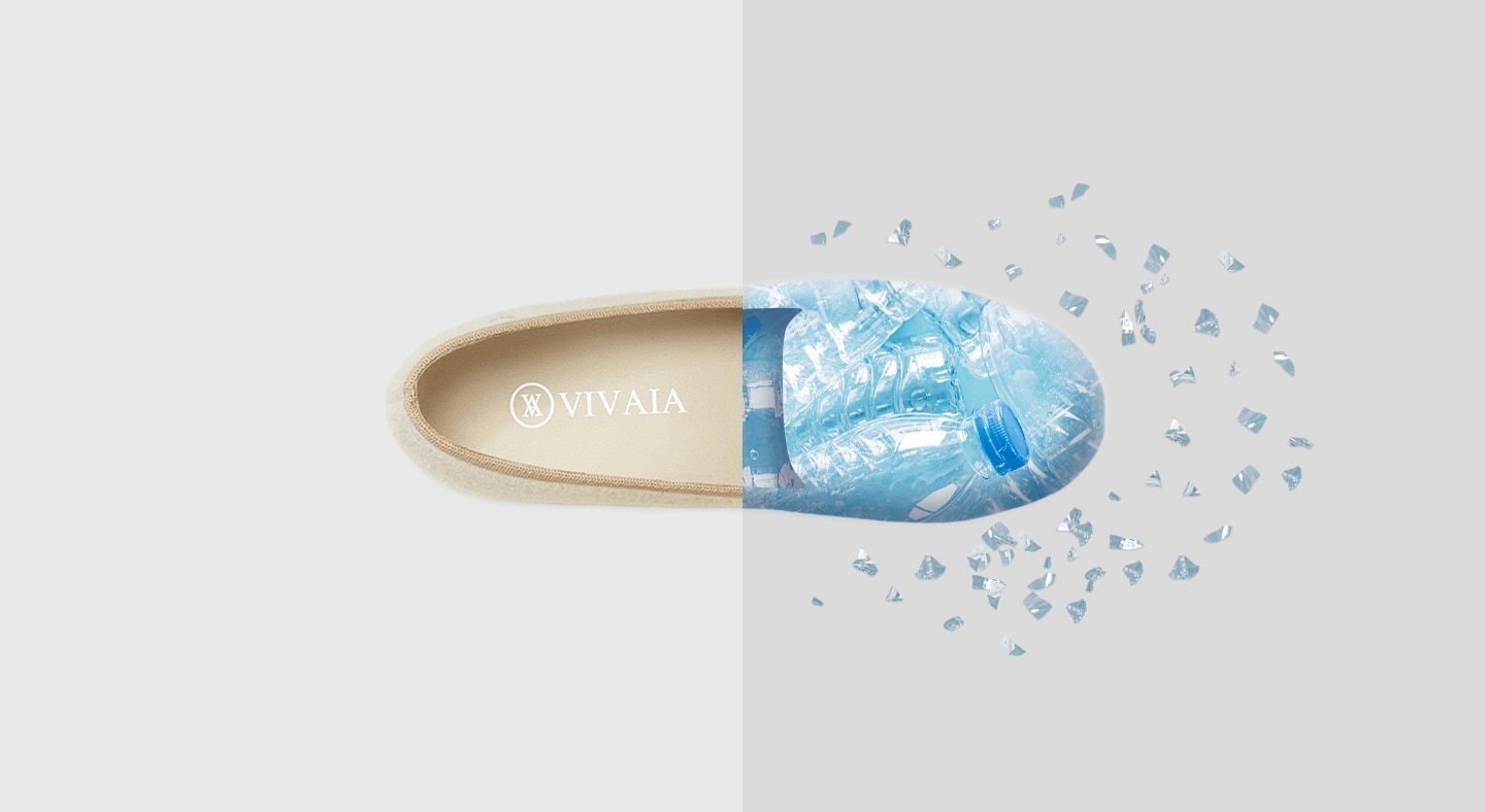 VIVAIA Sustainable Round-Toe Wool Loafers made from plastic bottles