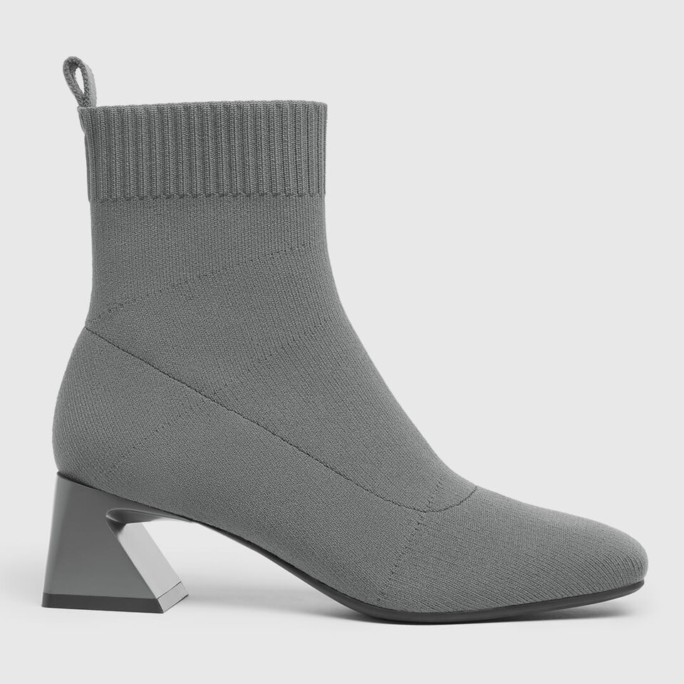 Regina Boots in Sparkling Silver | Women's Sustainable and Stylish Black Shoes | VIVAIA