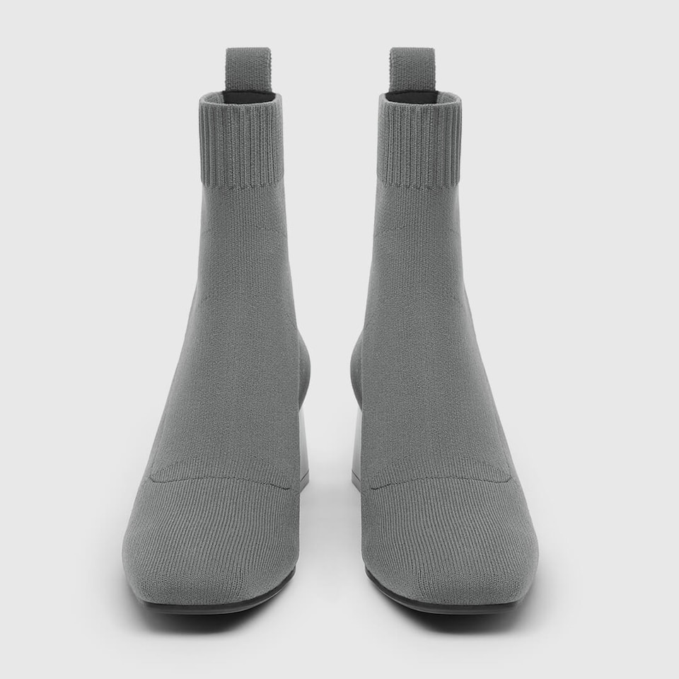Regina Boots in Sparkling Silver | Women's Sustainable and Stylish Black Shoes | VIVAIA