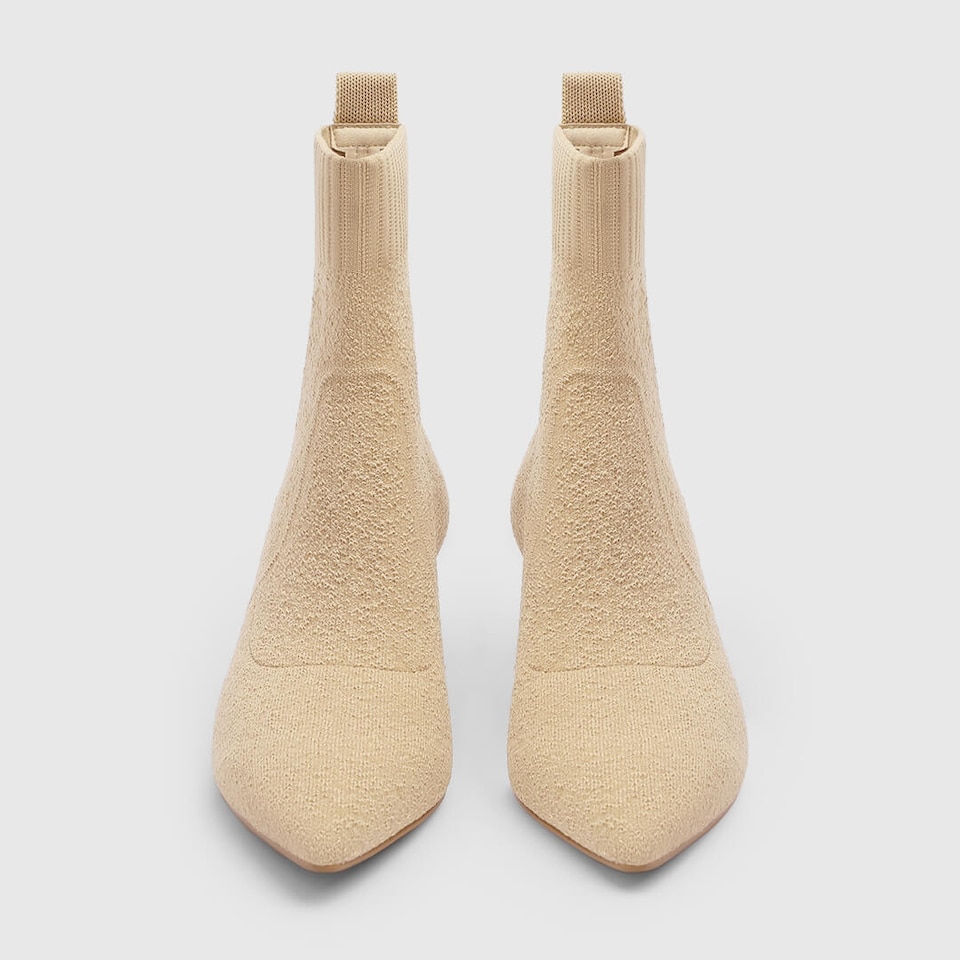 Louise Pointy Boots in Cloud Pink | Women's Sustainable and Stylish Shoes | VIVAIA