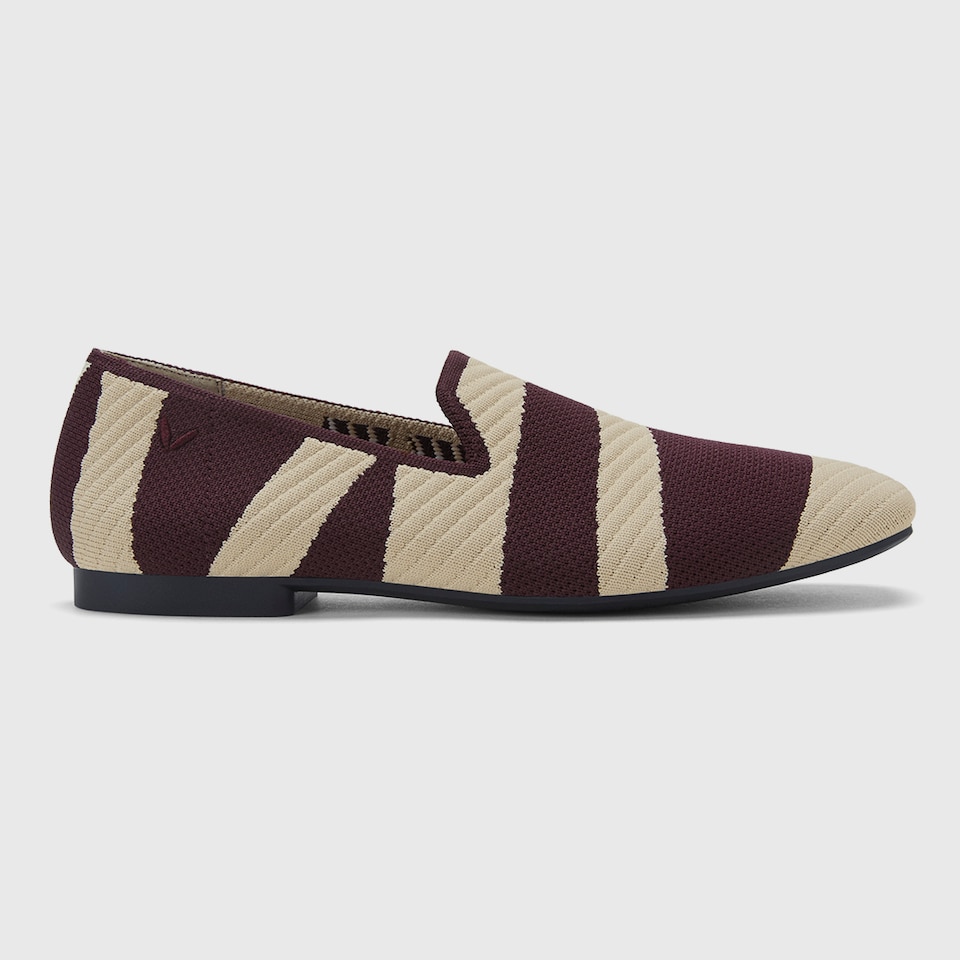 Marina Square-toe Loafers in Cherry Bordeaux | Women's Sustainable, Washable and Stylish Shoes | VIVAIA