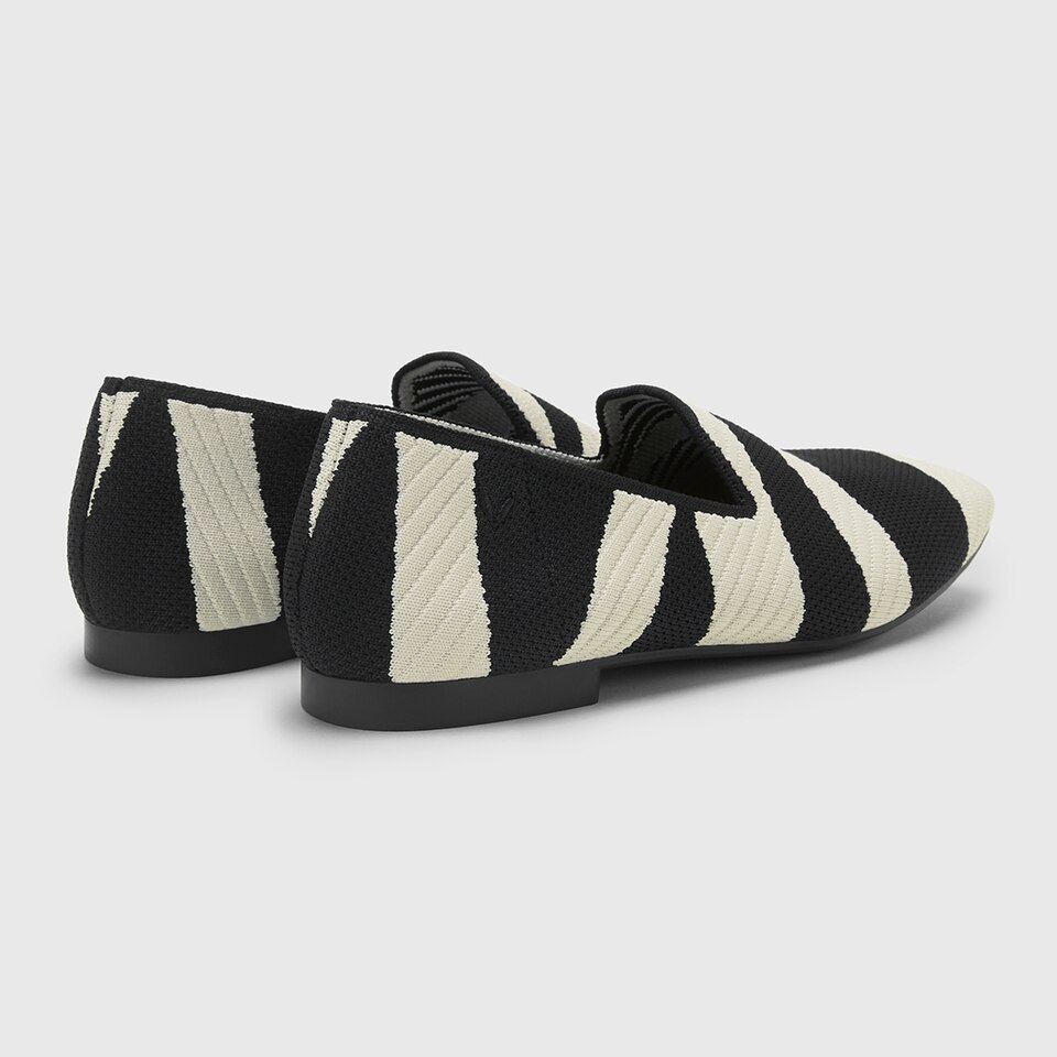 Marina Square-toe Loafers in Deep Ebony | Women's Sustainable, Washable and Stylish Shoes | VIVAIA