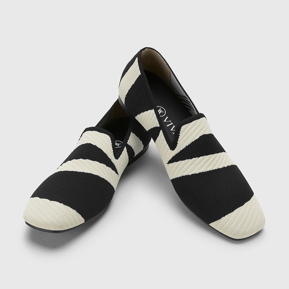 Marina Square-toe Loafers in Deep Ebony | Women's Sustainable, Washable and Stylish Shoes | VIVAIA