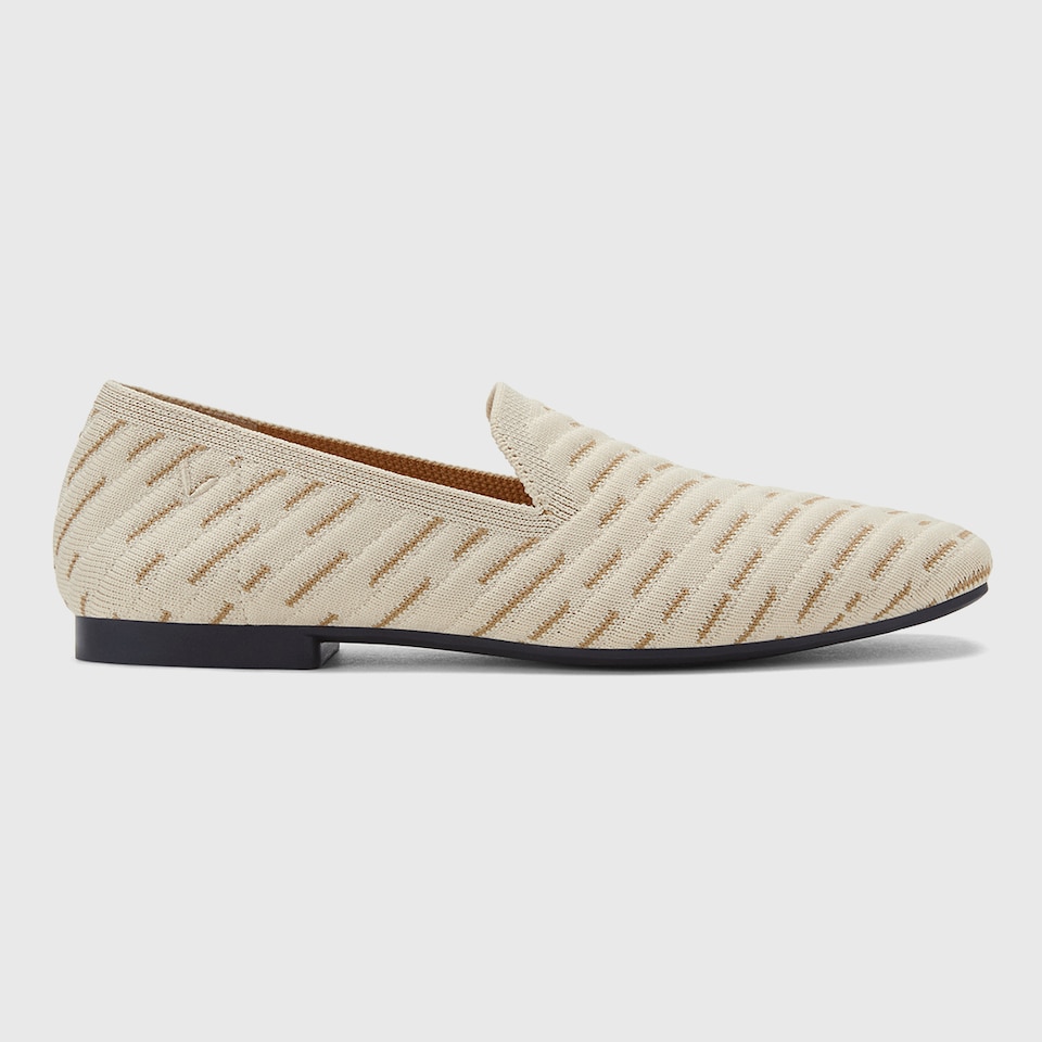 Marina Square-toe Loafers in Cream Ivory | Women's Sustainable, Washable and Stylish Shoes | VIVAIA