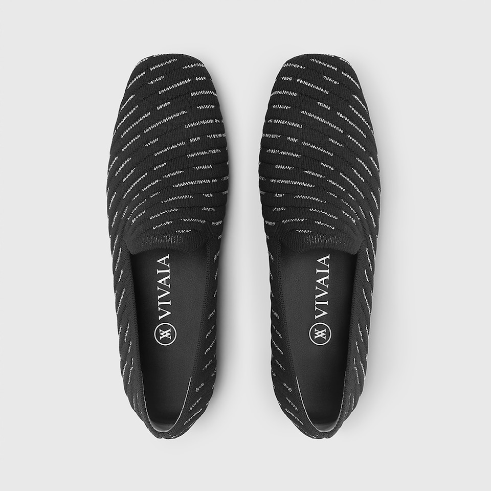 Marina Square-toe Loafers in Deep Ebony | Women's Sustainable, Washable and Stylish Black Shoes | VIVAIA