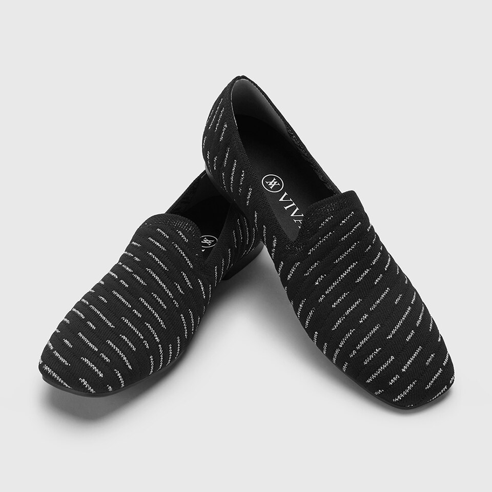 Marina Square-toe Loafers in Deep Ebony | Women's Sustainable, Washable and Stylish Black Shoes | VIVAIA
