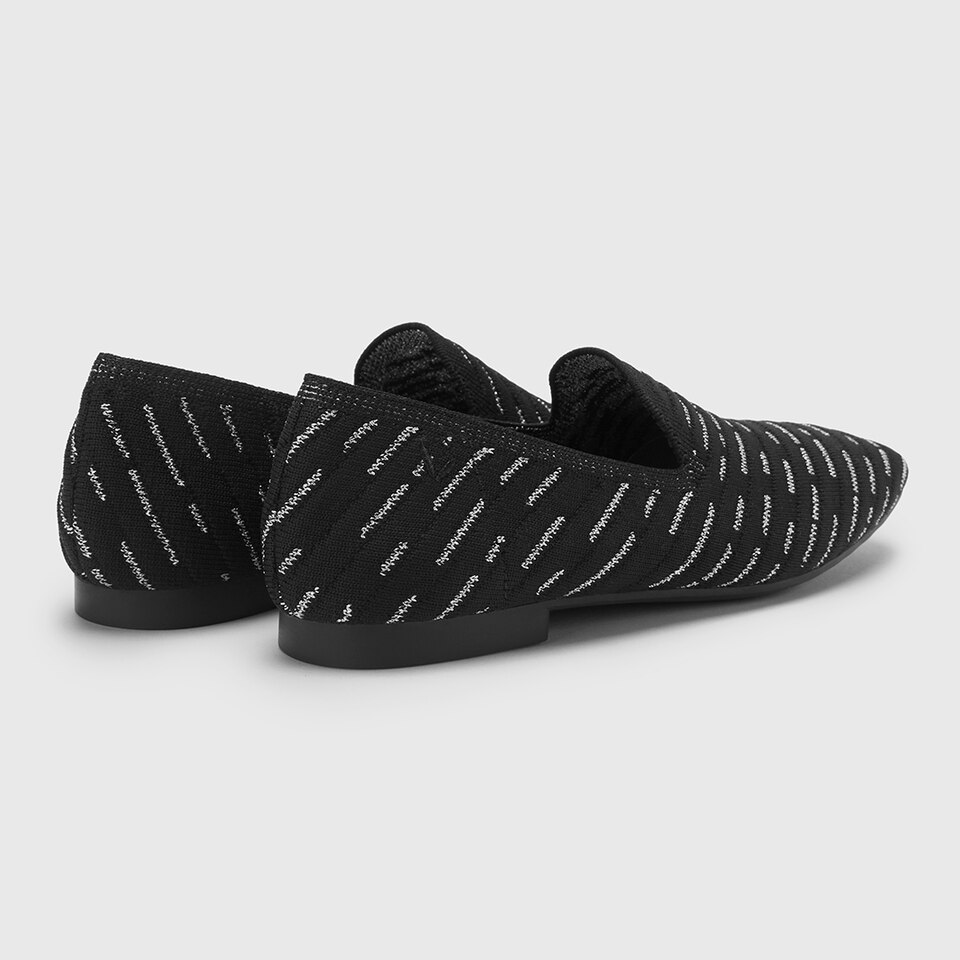 Marina Square-toe Loafers in Deep Ebony | Women's Sustainable, Washable and Stylish Black Shoes | VIVAIA