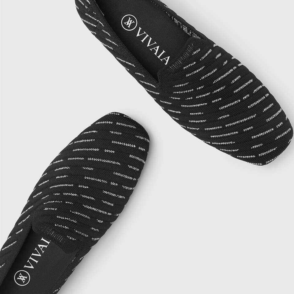 Marina Square-toe Loafers in Deep Ebony | Women's Sustainable, Washable and Stylish Black Shoes | VIVAIA