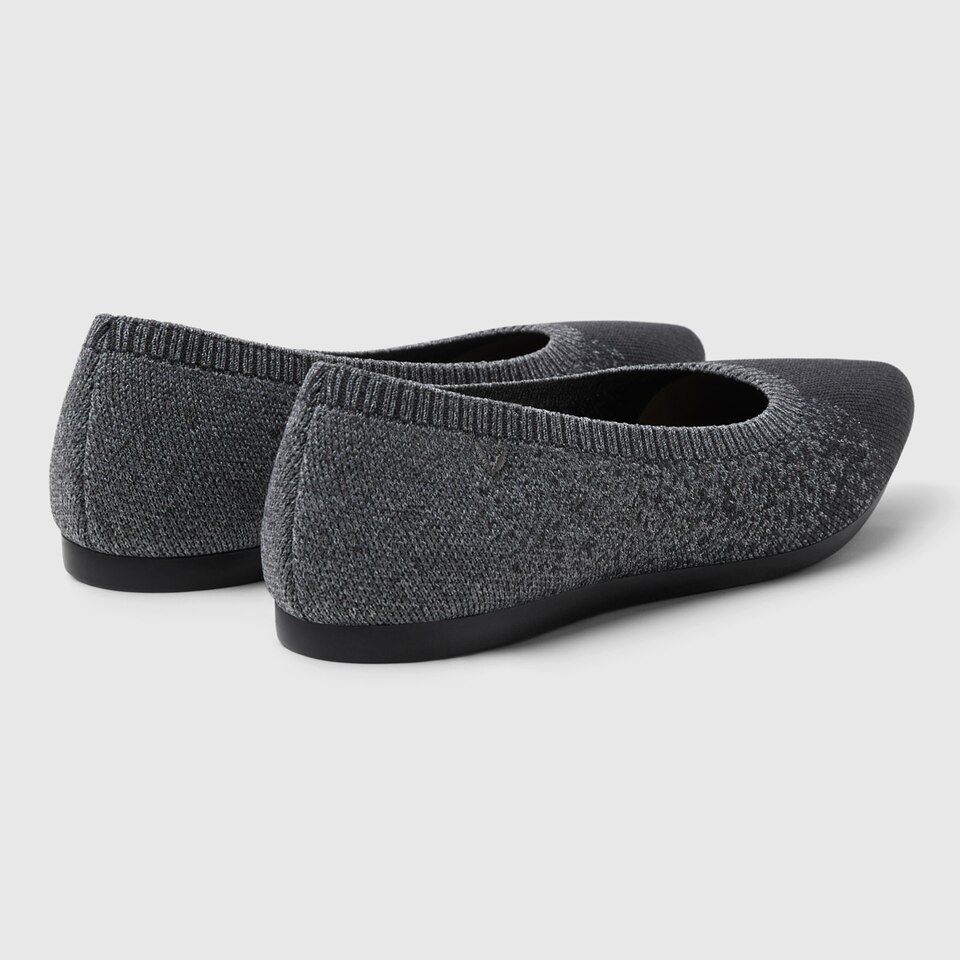 Aria 2.0 Pointy Flats in Starry Grey | Women's Sustainable, Washable and Stylish Shoes | VIVAIA