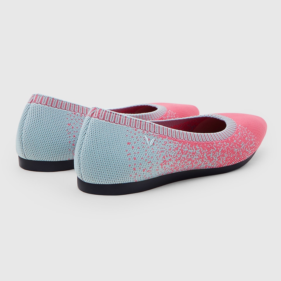 Aria 2.0 Pointy Flats in Flamingo Pink | Women's Sustainable, Washable and Stylish Shoes | VIVAIA