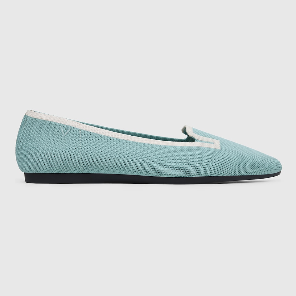 Manon Pointy Flats in Mint Green | Women's Sustainable, Washable and Stylish Shoes | VIVAIA