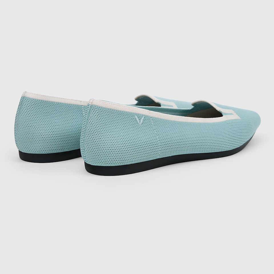 Manon Pointy Flats in Mint Green | Women's Sustainable, Washable and Stylish Shoes | VIVAIA