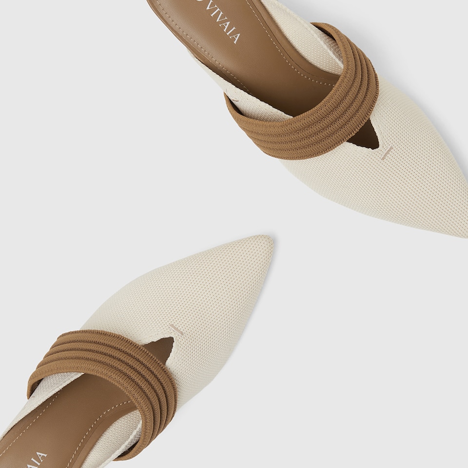 Jolie Pointed-toe Heels in Cream Ivory | Women's Sustainable and Stylish Shoes | VIVAIA