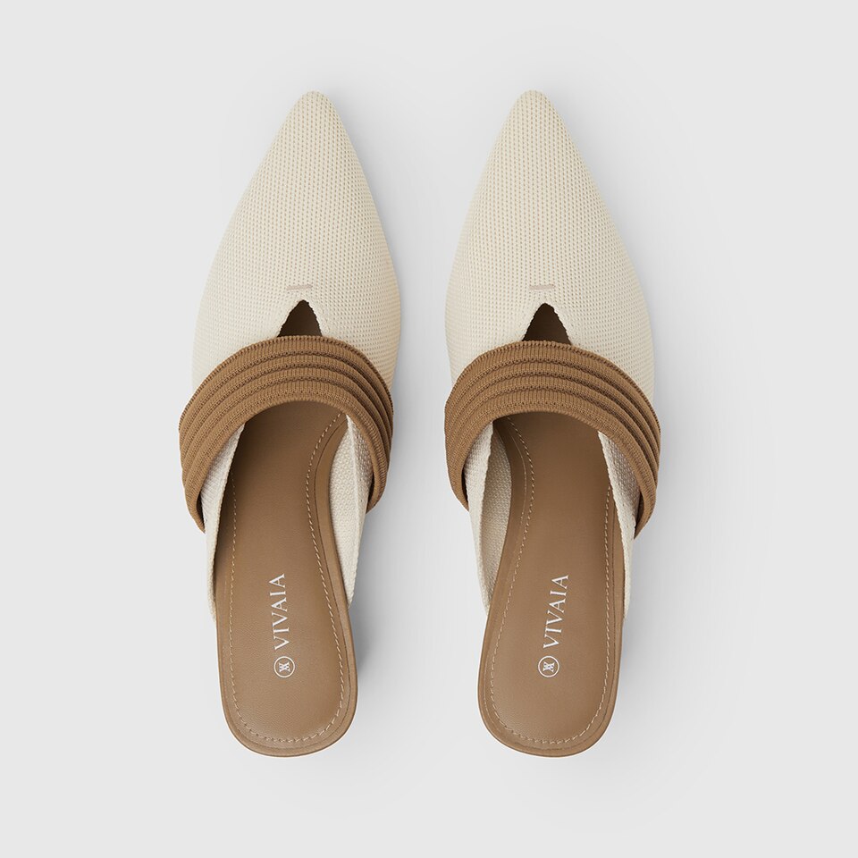 Jolie Pointed-toe Heels in Cream Ivory | Women's Sustainable and Stylish Shoes | VIVAIA