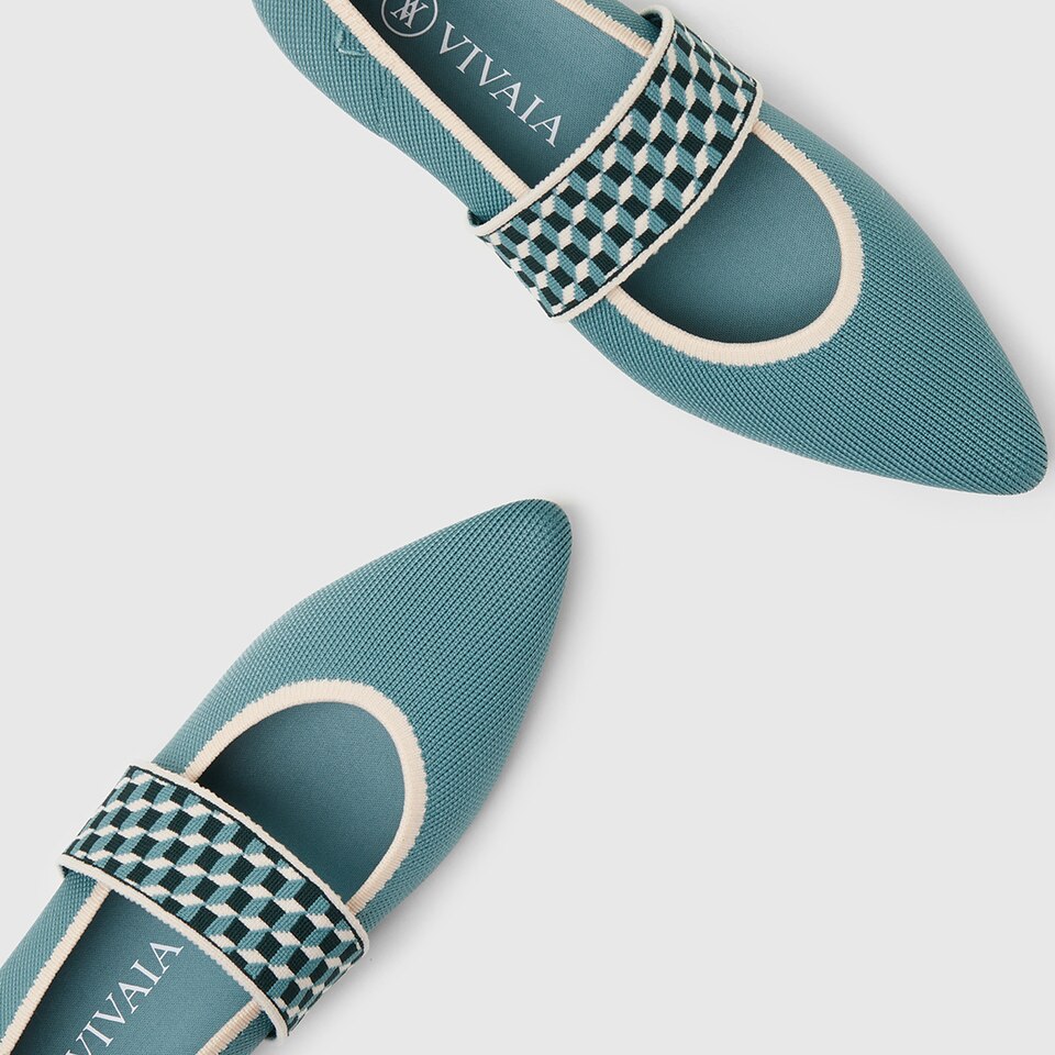 Bona Pointy Flats in Coral Orange | Women's Sustainable and Stylish Shoes | VIVAIA