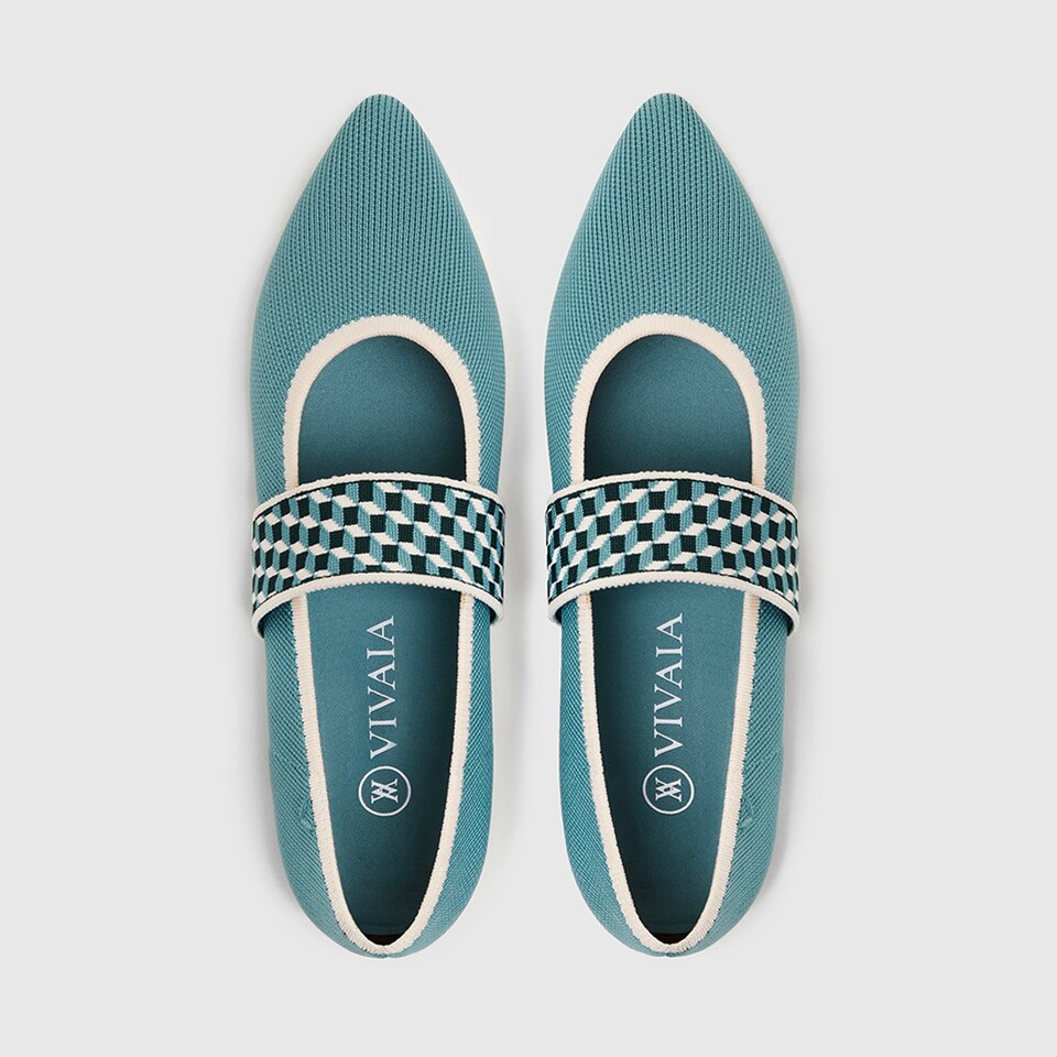 Bona Pointy Flats in Coral Orange | Women's Sustainable and Stylish Shoes | VIVAIA