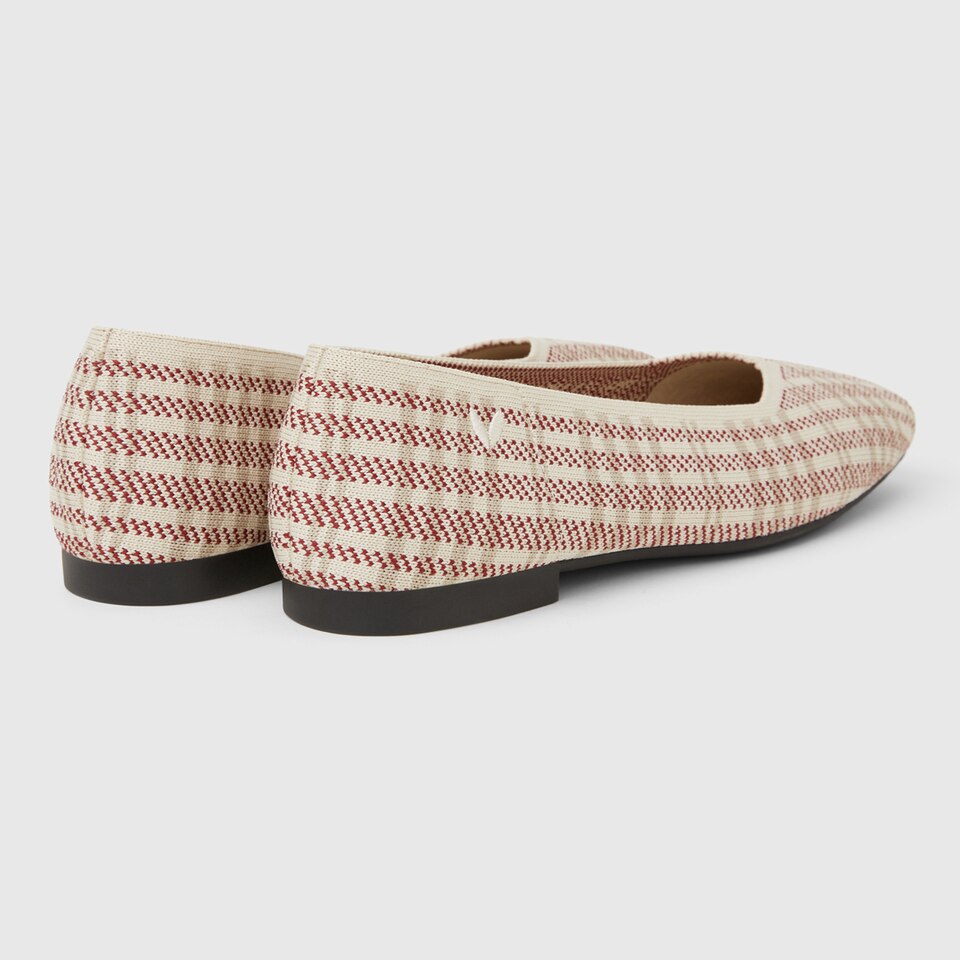 Margot Square-toe Flats in Pink Plaid | Women's Sustainable, Washable and Stylish Shoes | VIVAIA