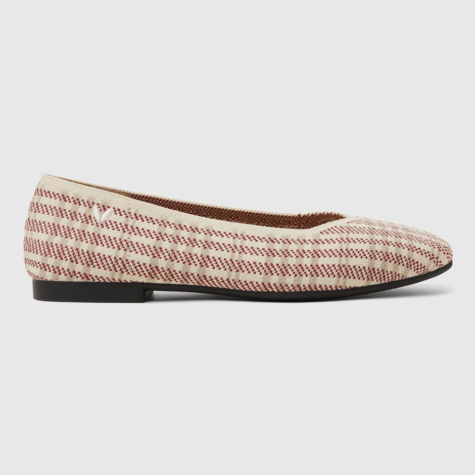 Margot Square-toe Flats in Pink Plaid | Women's Sustainable, Washable and Stylish Shoes | VIVAIA