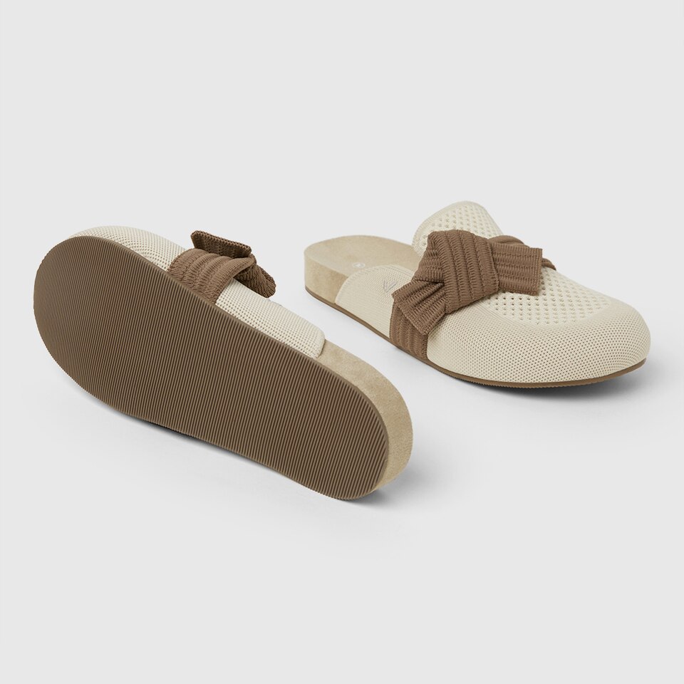 Lauren Round-toe Sandals in Cream Ivory-Sustainable & Washable | VIVAIA