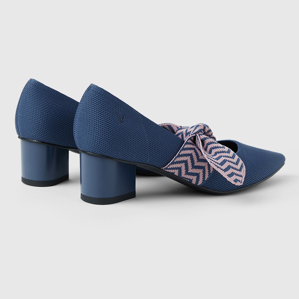 Aurora Pointy Heels in Berry Blue | Women's Sustainable and Stylish Shoes | VIVAIA