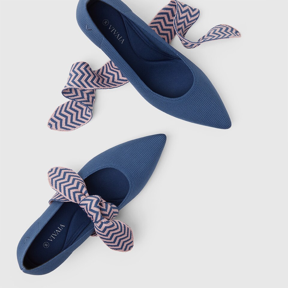 Aurora Pointy Heels in Berry Blue | Women's Sustainable and Stylish Shoes | VIVAIA