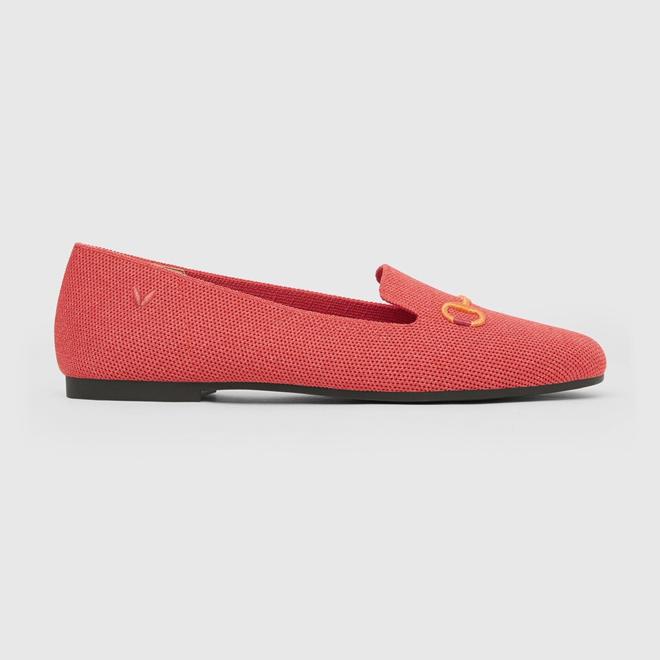 Eillen Round-toe Loafers in Ferrari Red | Women's Sustainable, Washable and Stylish Shoes | VIVAIA
