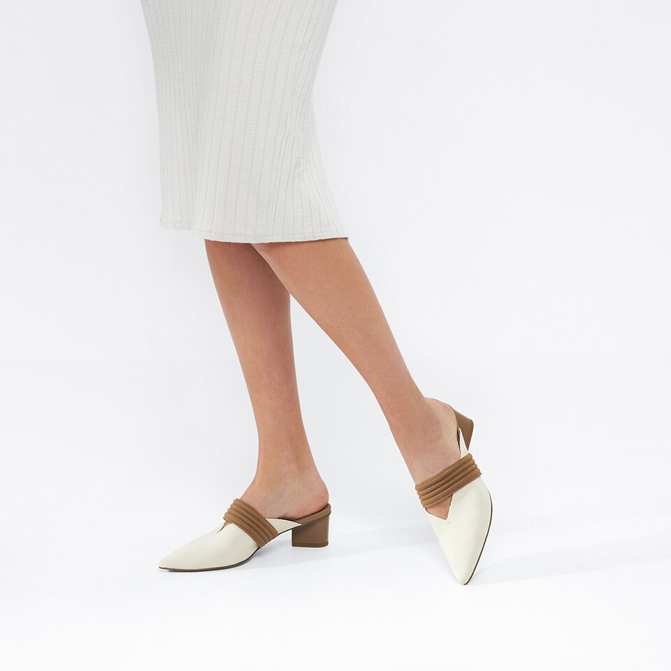 Jolie Pointed-toe Heels in Cream Ivory | Women's Sustainable and Stylish Shoes | VIVAIA