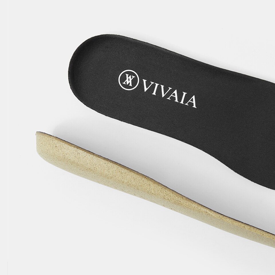 Breathable Square-toe Insoles in Solid Black | Accessories | VIVAIA