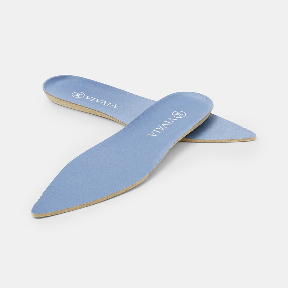Breathable Pointed-toe Insoles in Denim Blue | Accessories | VIVAIA