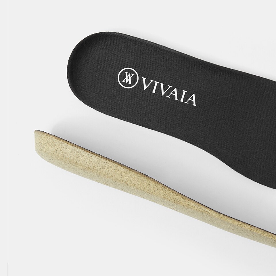 Breathable Pointed-toe Insoles in Solid Black | Accessories | VIVAIA