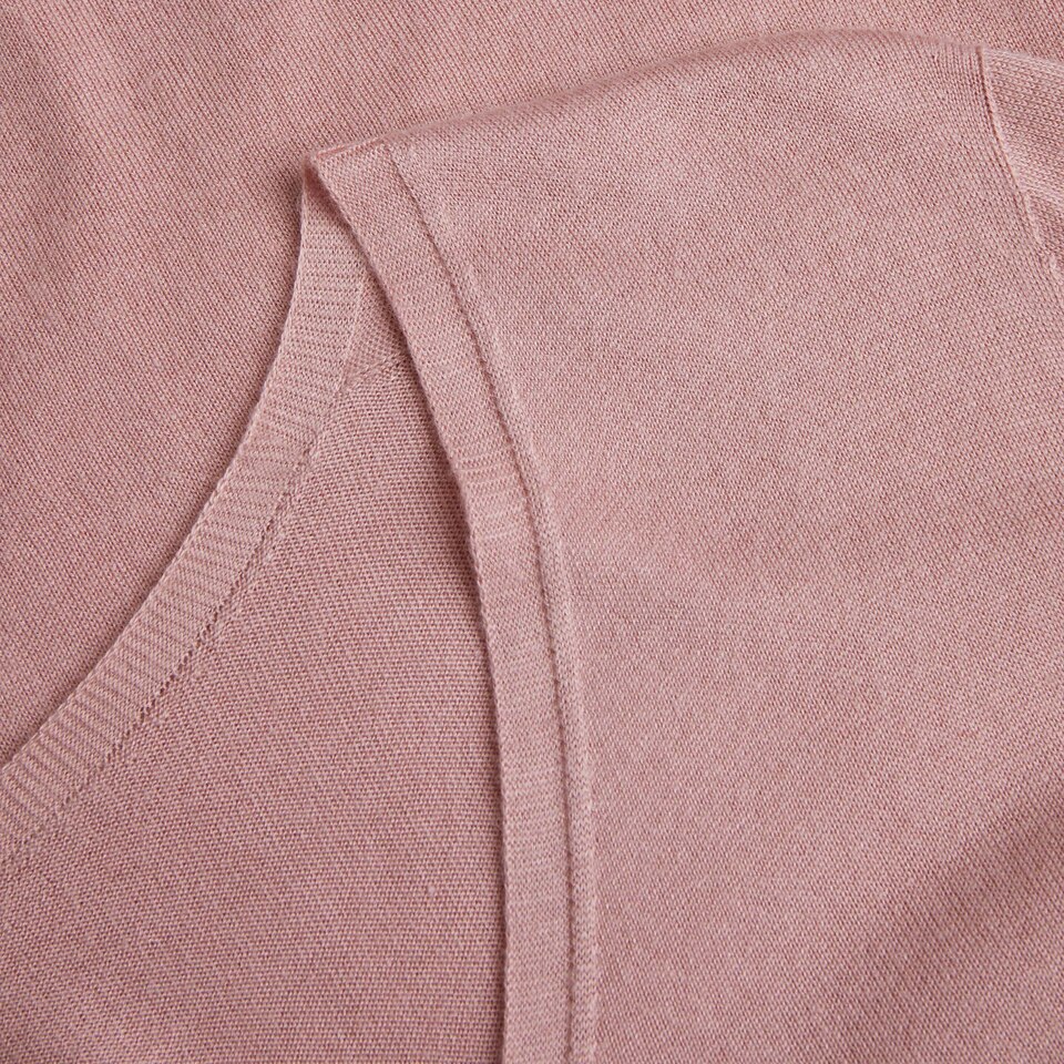 Paisley V-neck Top in Ash Rose | Women's Comfy Knitwears Made from Recycled Materials | VIVAIA