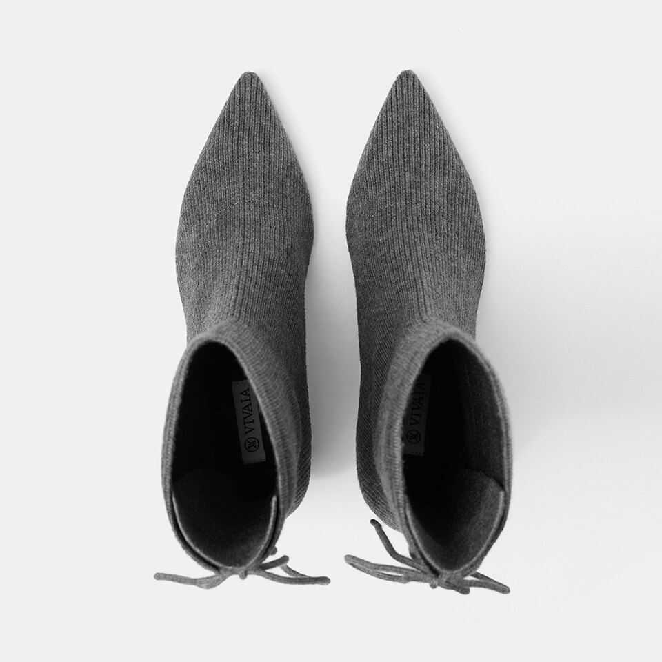 Phoebe Kitten Heel Boots in Black | Women's Sustainable and Stylish Shoes | VIVAIA