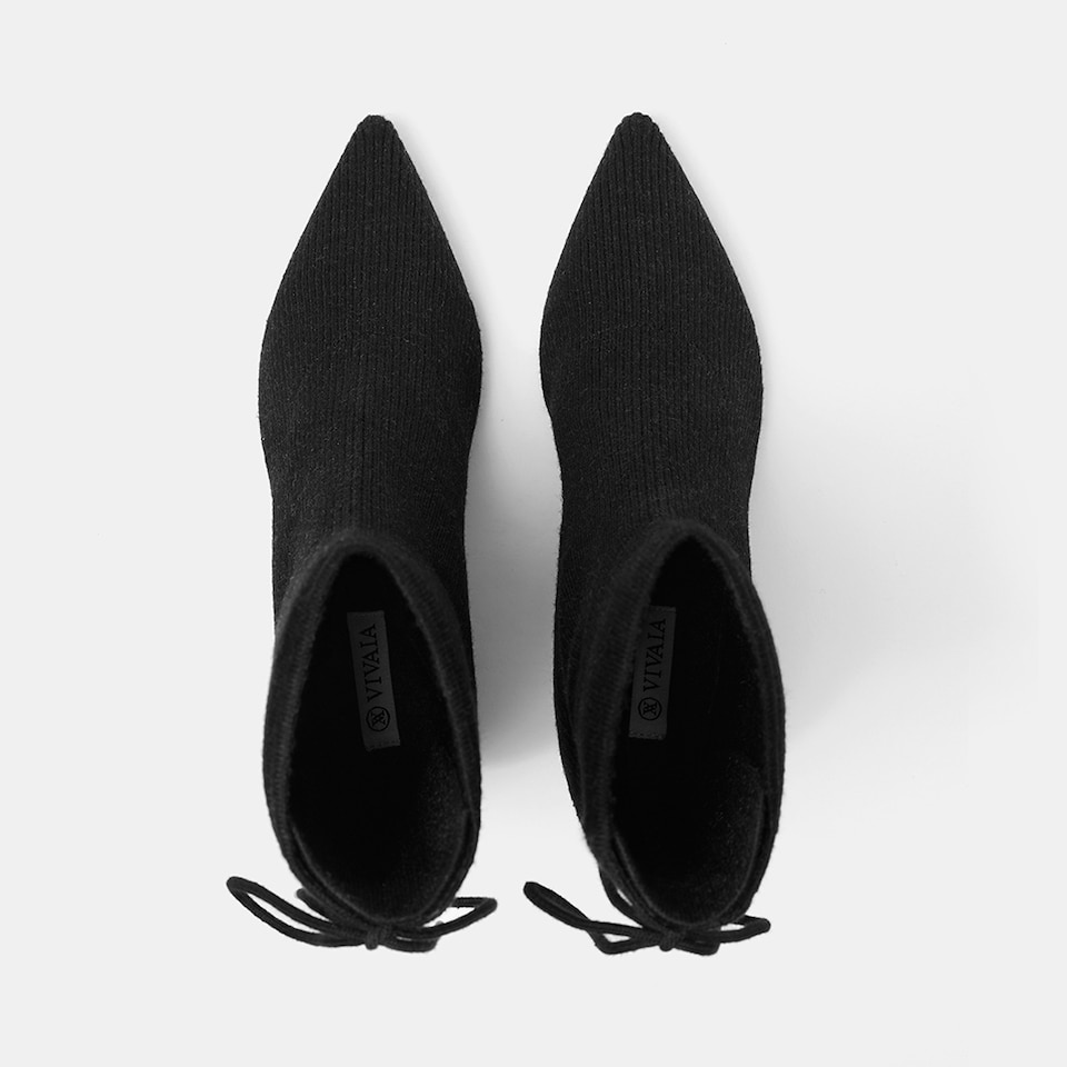 Phoebe Kitten Heel Boots in Black | Women's Sustainable and Stylish Shoes | VIVAIA