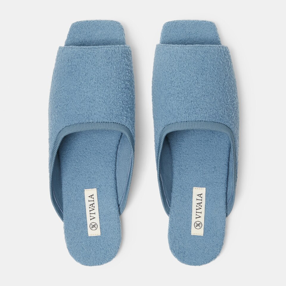 Helen Mules in Teal Blue | Women's Sustainable and Stylish Shoes | VIVAIA