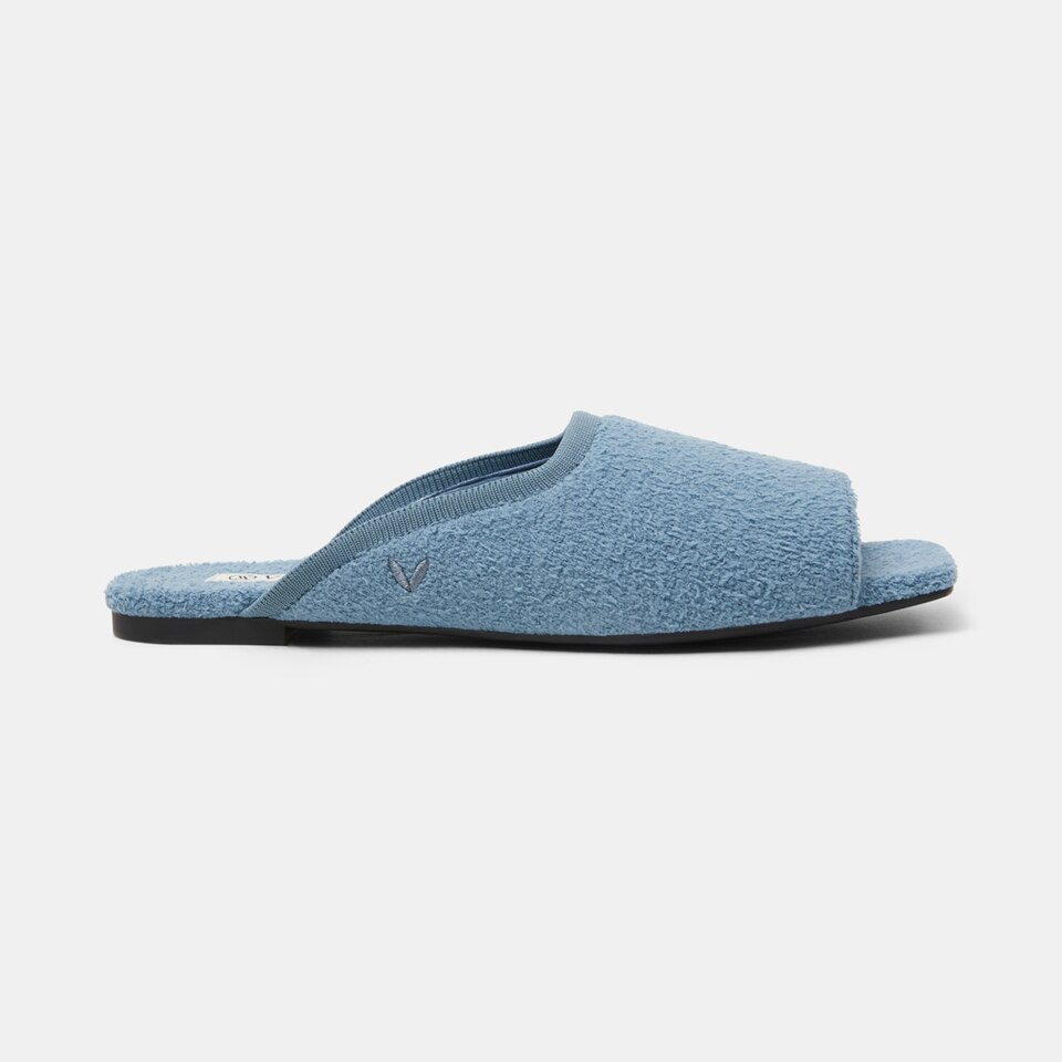 Helen Mules in Teal Blue | Women's Sustainable and Stylish Shoes | VIVAIA