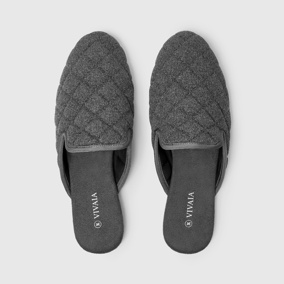 Sherry Mules in Rich Grey | Women's Sustainable and Stylish Shoes | VIVAIA