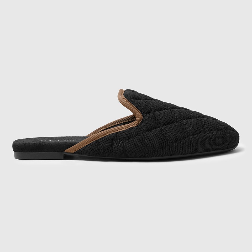 Sherry Round-toe Mules in Black | Women's Sustainable, Washable and Stylish Shoes | VIVAIA.