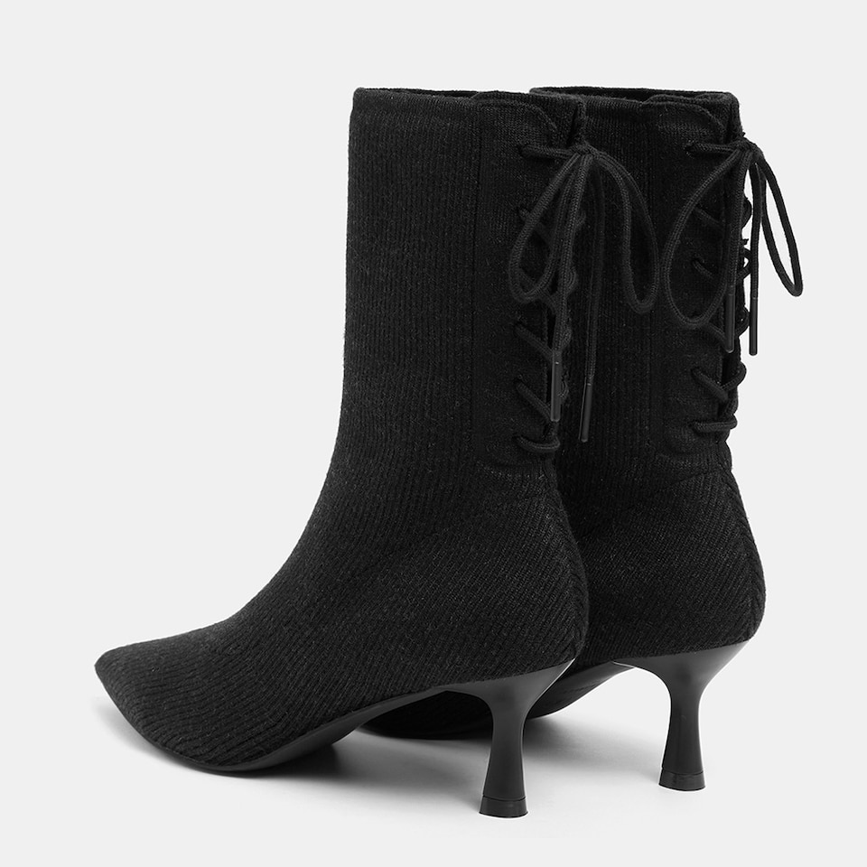 Phoebe Kitten Heel Boots in Black | Women's Sustainable and Stylish Shoes | VIVAIA