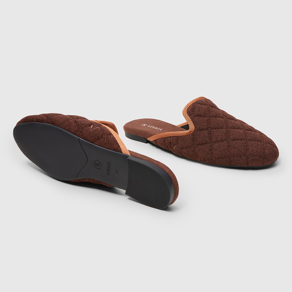 Sherry Mules in Brick Brown | Women's Sustainable and Stylish Shoes | VIVAIA
