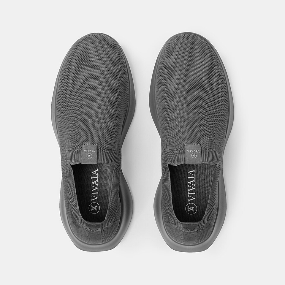 Bernie Waterproof Slip on Sneakers in Solid Black | Men's Sustainable and Stylish Shoes | VIVAIA