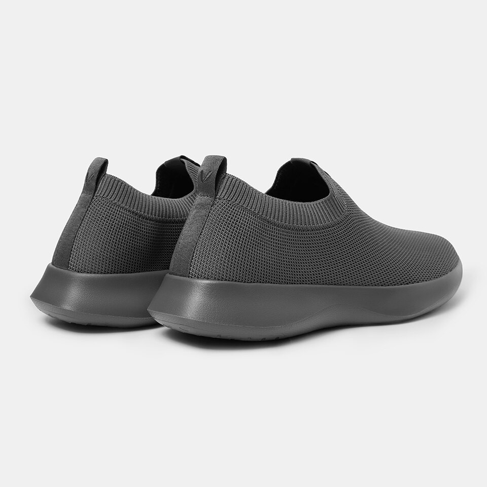 Bernie Waterproof Slip on Sneakers in Solid Black | Men's Sustainable and Stylish Shoes | VIVAIA