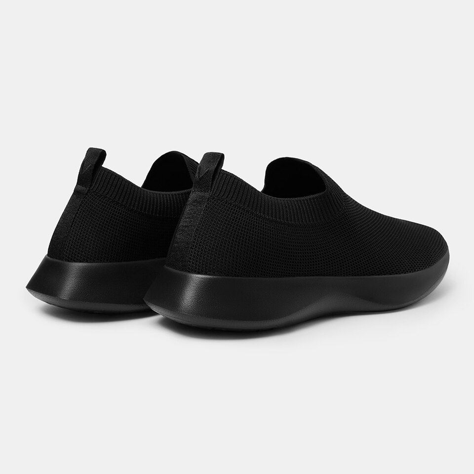 Bernie Waterproof Slip on Sneakers in Solid Black | Men's Shoes | VIVAIA
