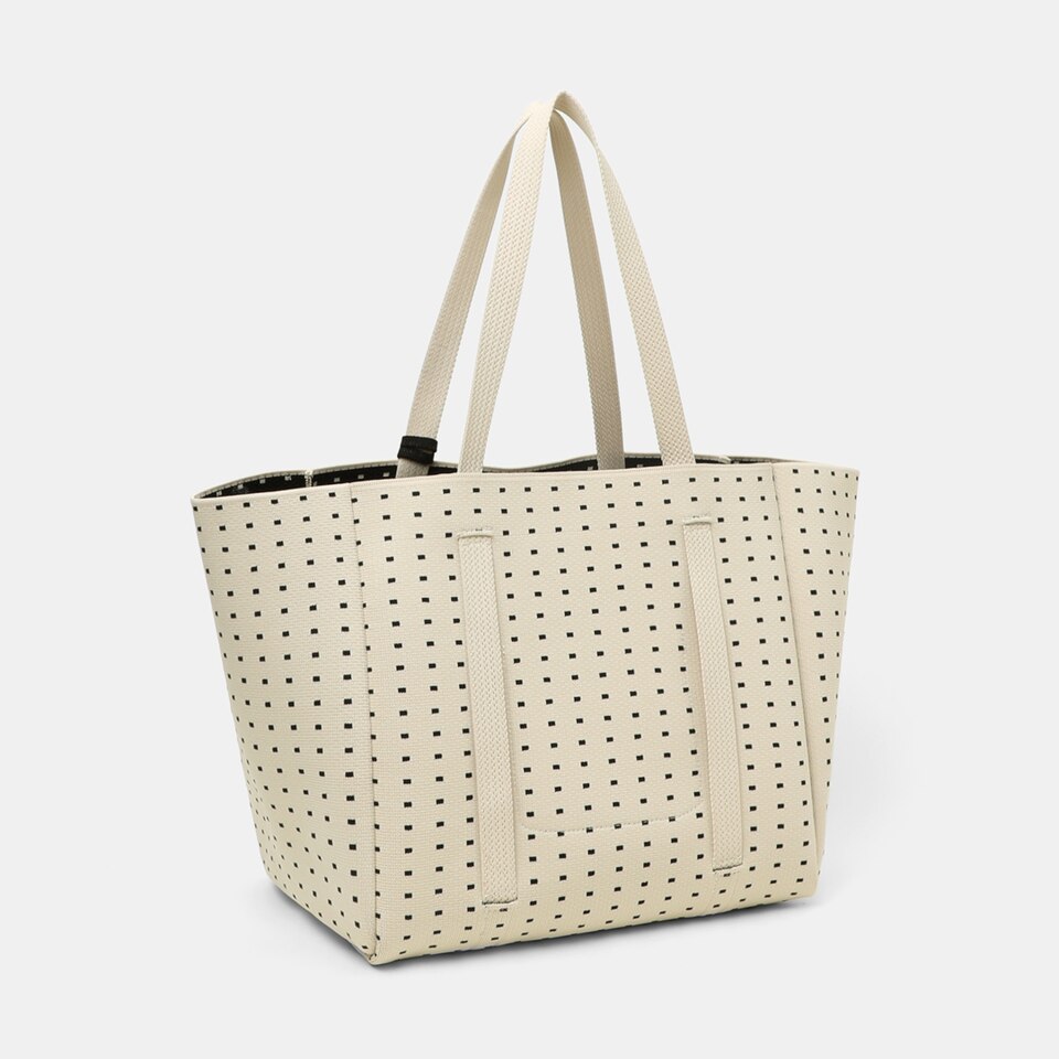 Hallie Tote Bag in Polka Dots-Women's Sustainable, Washable Bags | VIVAIA