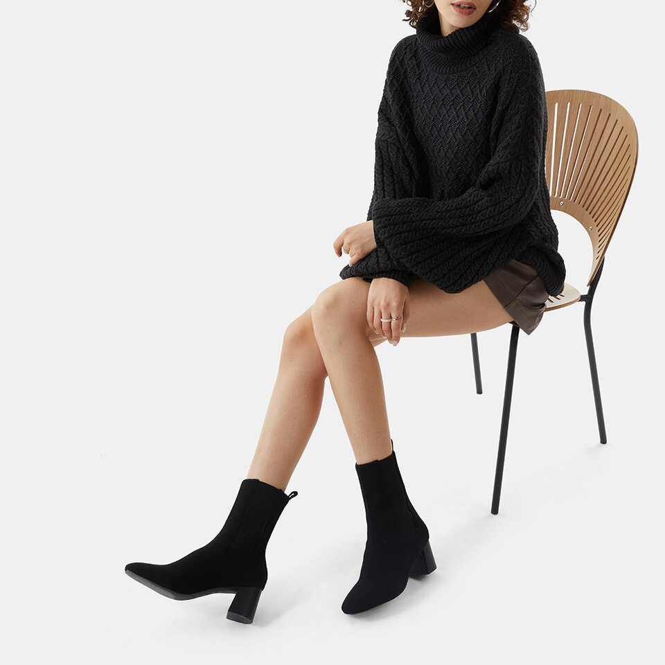 Gemma Boots in Black | Women's Sustainable and Stylish Shoes | VIVAIA