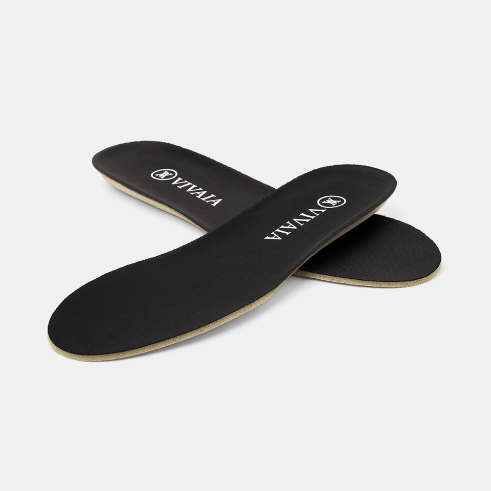 Round-toe Insoles in Black- Sustainable, Comfortable, and Washable Insoles | VIVAIA