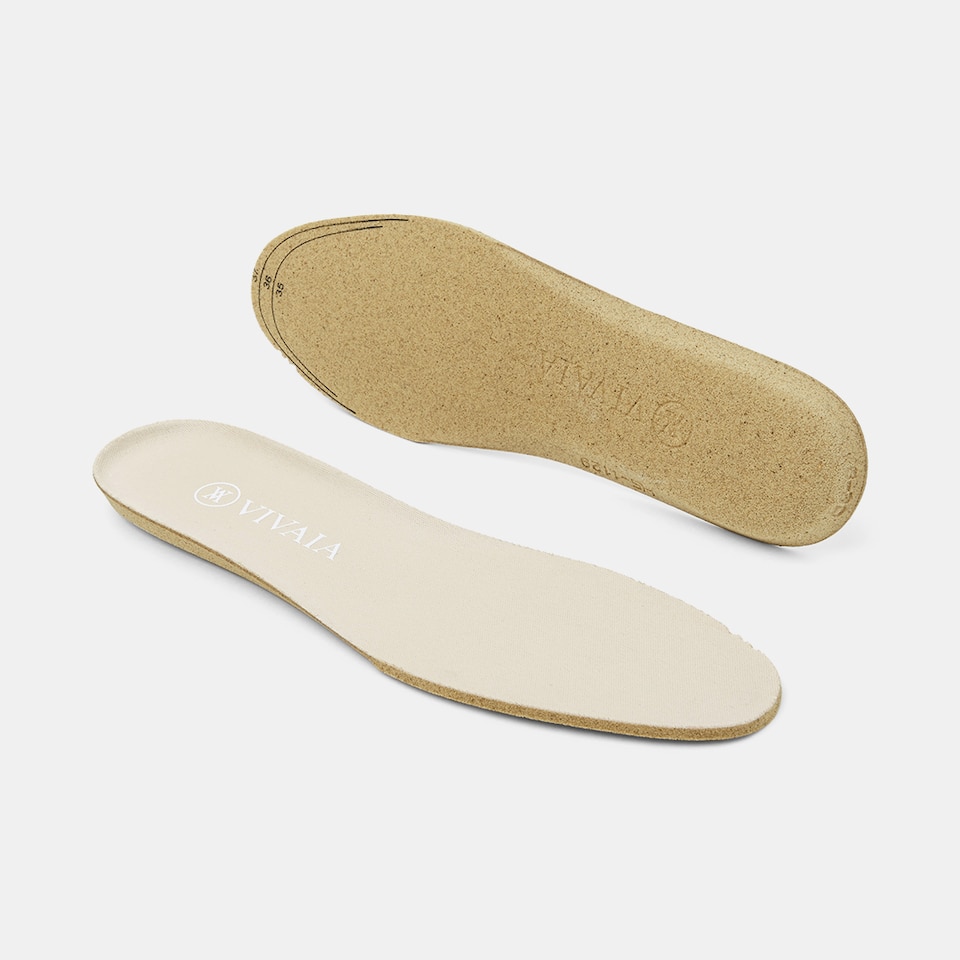 Round-toe Insoles in Apricot- Sustainable, Comfortable, and Washable Insoles | VIVAIA