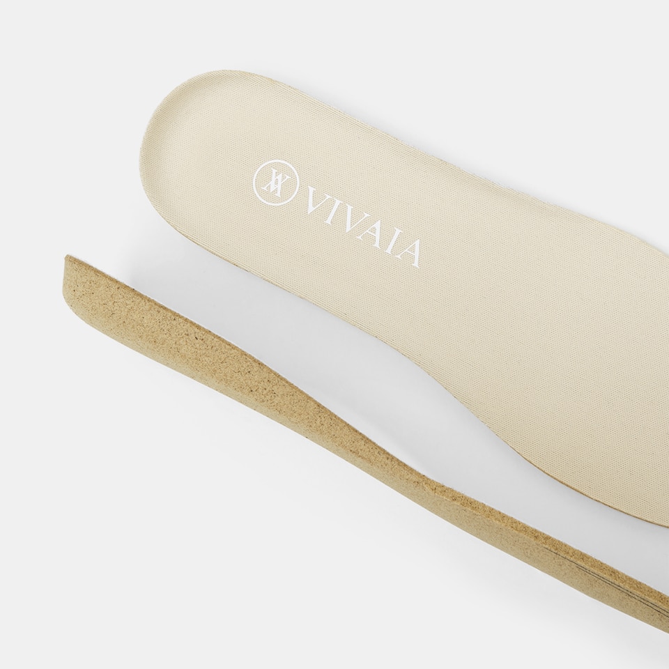 Round-toe Insoles in Apricot- Sustainable, Comfortable, and Washable Insoles | VIVAIA