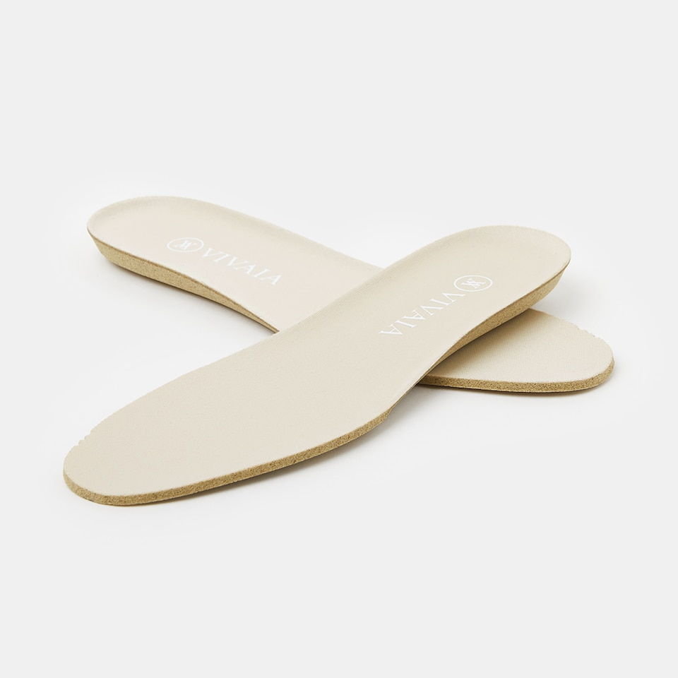 Round-toe Insoles in Apricot- Sustainable, Comfortable, and Washable Insoles | VIVAIA
