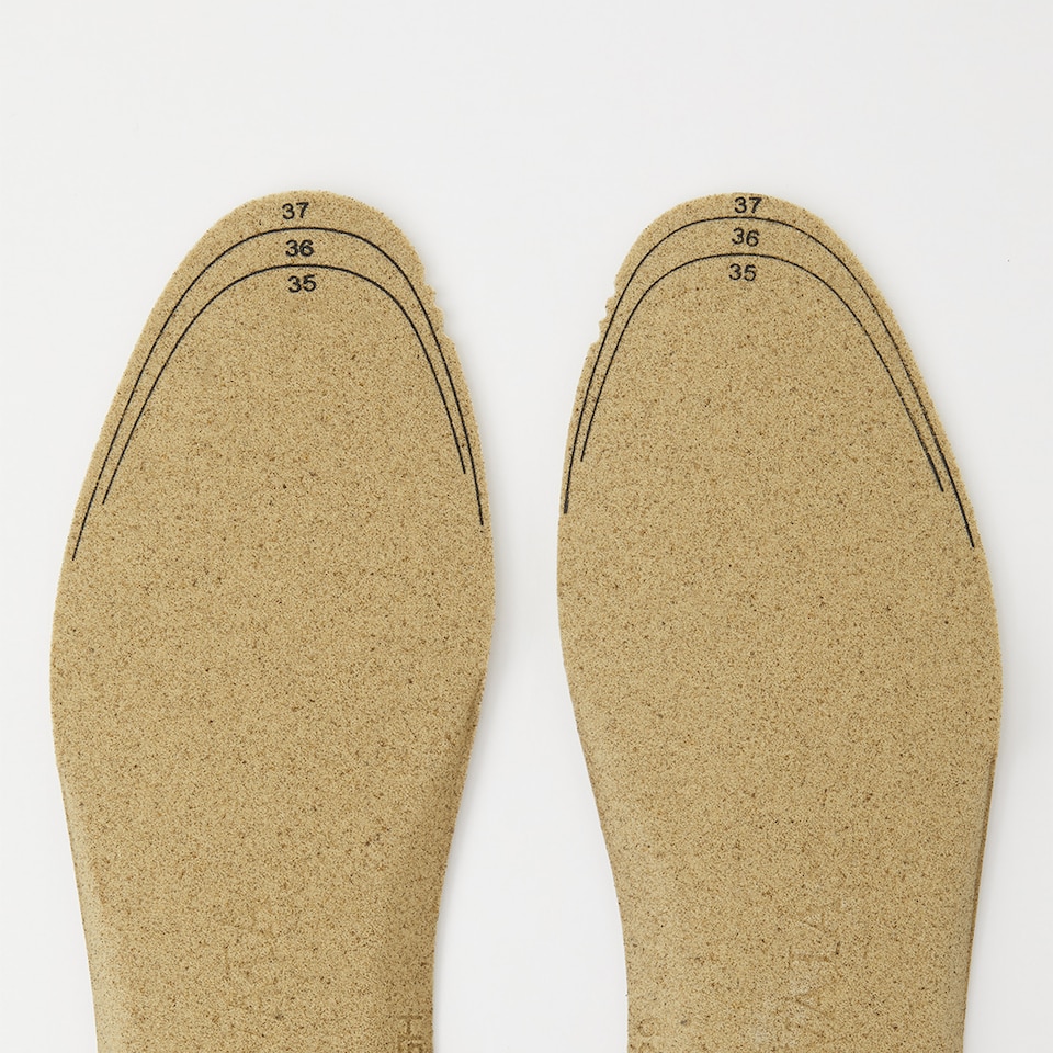 Round-toe Insoles in Apricot- Sustainable, Comfortable, and Washable Insoles | VIVAIA