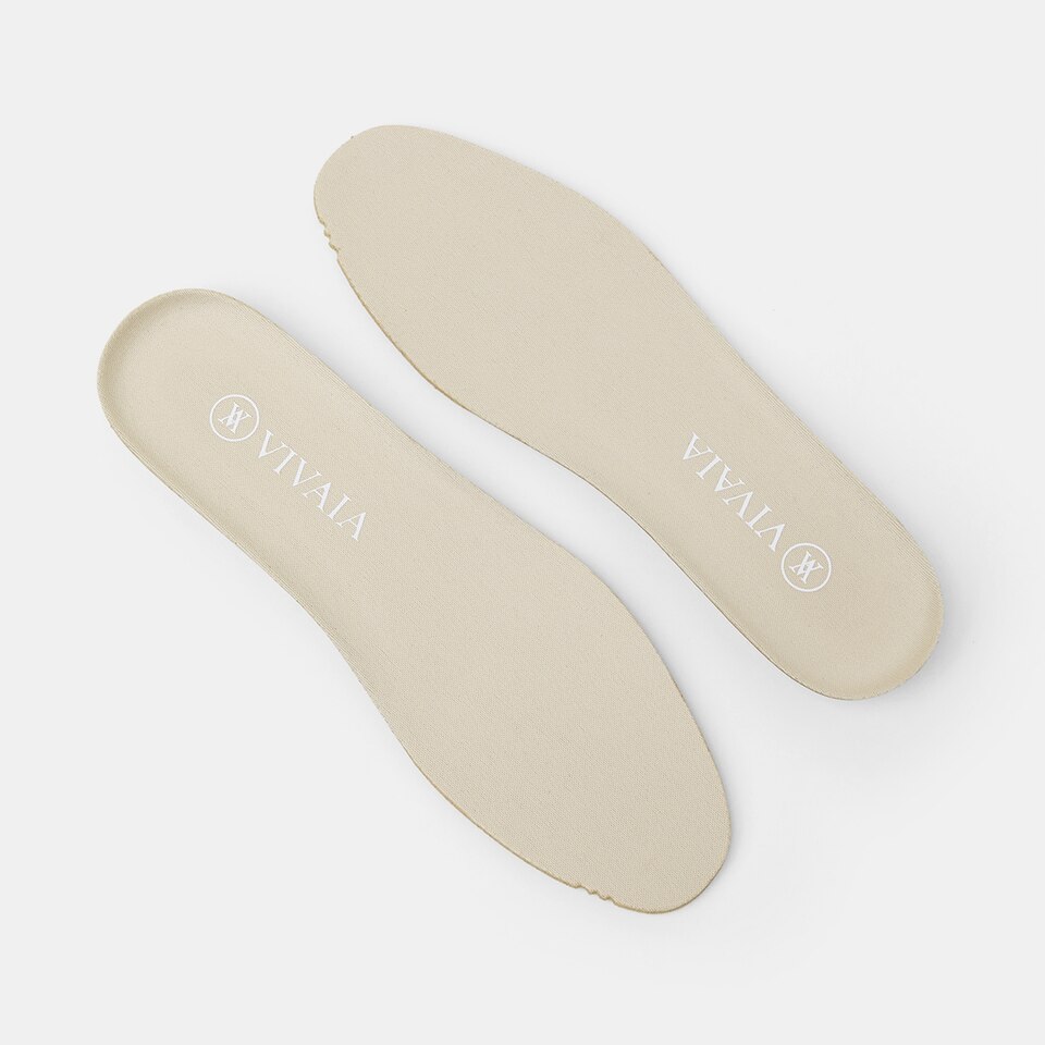 Round-toe Insoles in Apricot- Sustainable, Comfortable, and Washable Insoles | VIVAIA